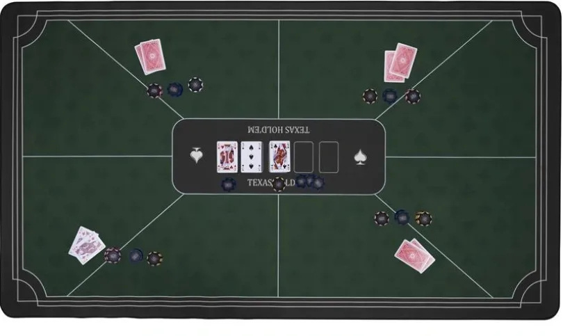 Pokermatta grön (140x80cm)