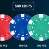 Pokerset I Metallvaska Med 500 Marker 115 Grams