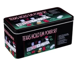 Pokerset Med Kortlekar Spelmatta Och 200 Marker 4 Gram