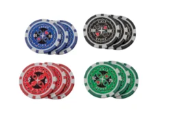 Poker Set 100 Poker Chips In Aluminum Case (3756)