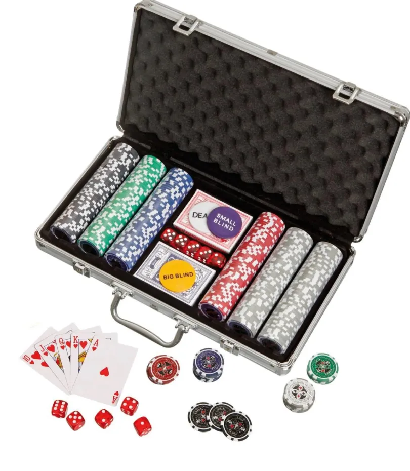 Poker Set 300 Poker Chips In Aluminium Case 3757 Philos