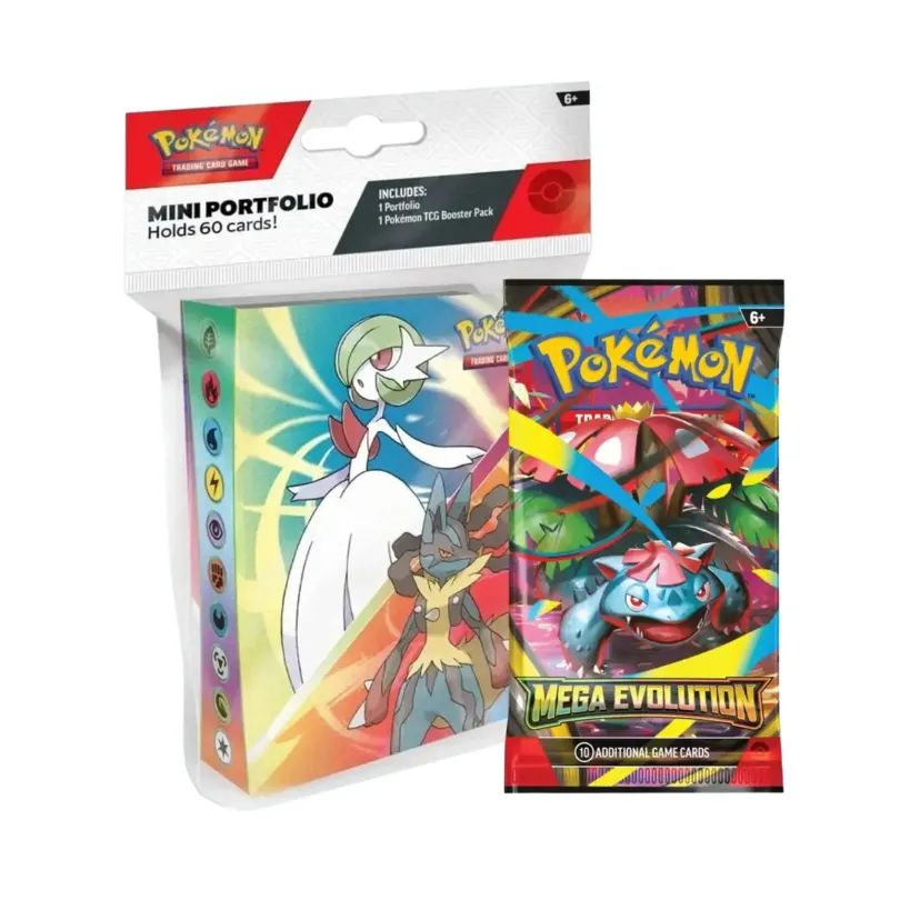 Pokémon TCG - Mega Evolution Mini Portfolio + Booster