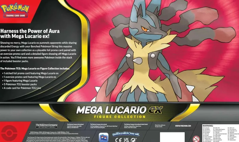Pokémon TCG - Mega Lucario ex Figure Collection (Max 1 per kund)
