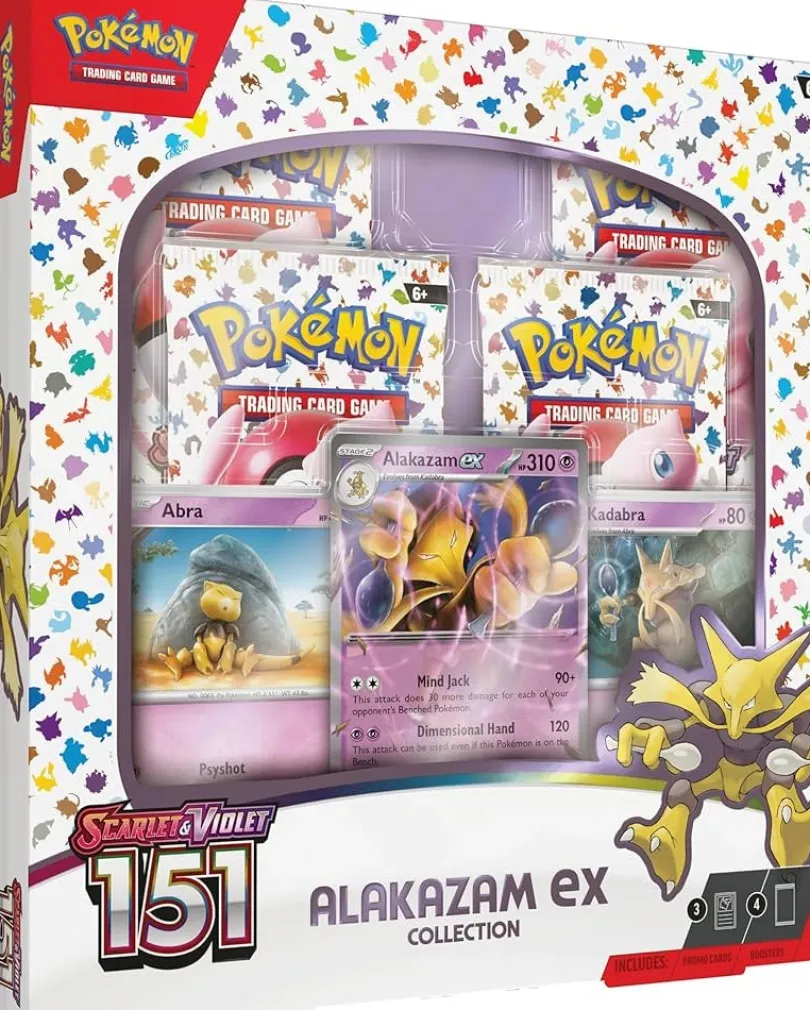 Pokémon TCG: Scarlet & Violet - 151 Alakazam ex Box Collection