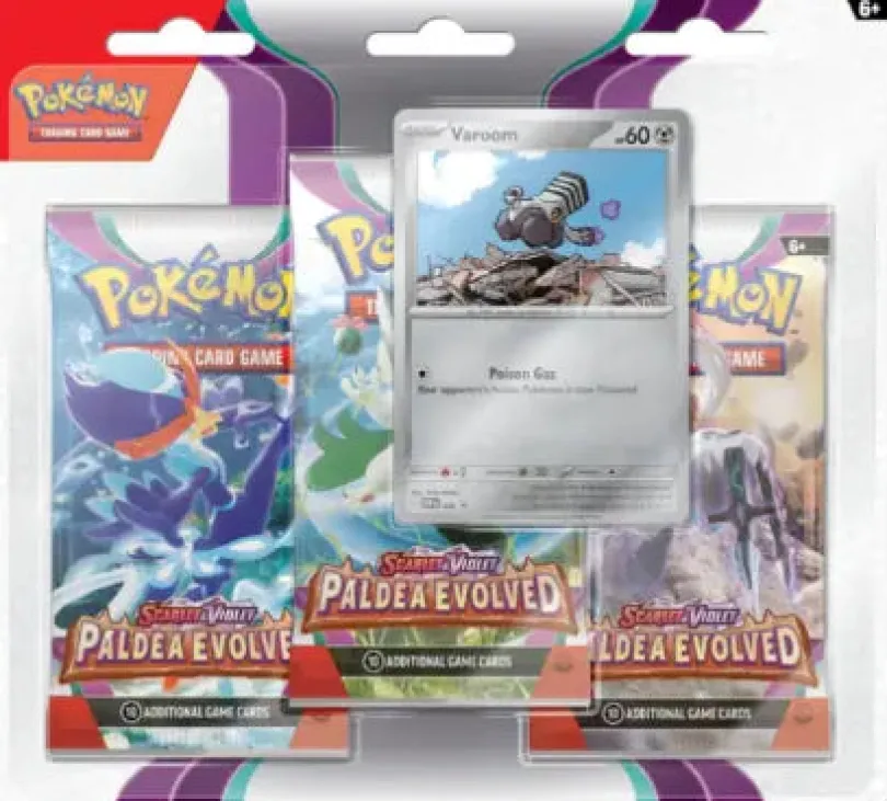 Pokémon TCG - Scarlet & Violet Paldea Evolved 3-pack Blister - Varoom