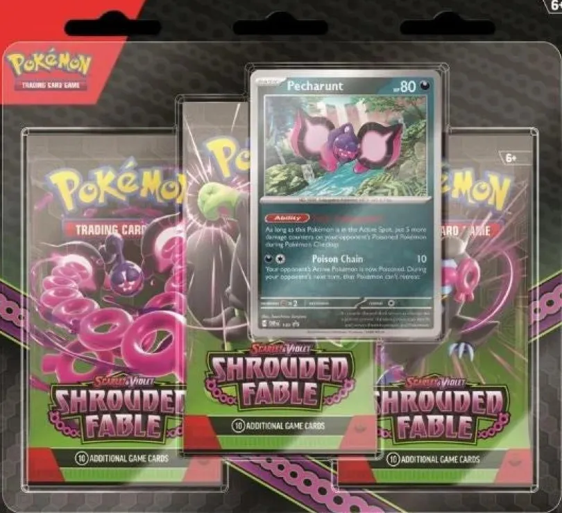 Pokémon TCG - Scarlet & Violet 6.5 Shrouded Fable 3-Pack Blister