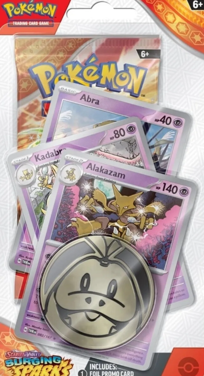 Pokémon TCG - Scarlet & Violet Surging Sparks Premium Checklane Blister - Alakazam