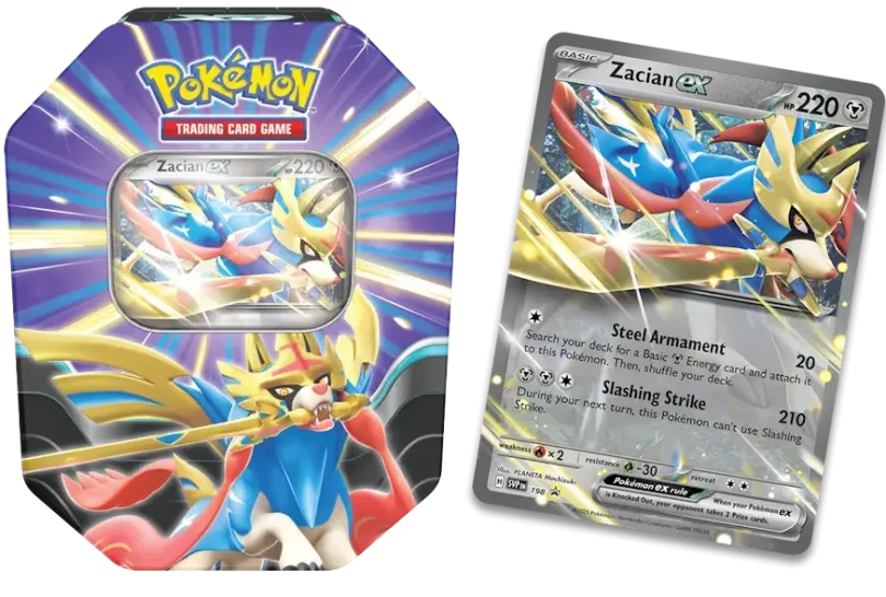 Pokémon TCG: Slashing Legends Tin Zacian ex