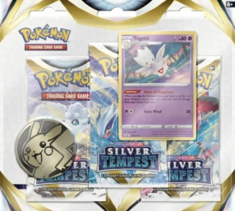 Pokémon TCG - Sword & Shield Silver Tempest 3-pack Blister - Togetic