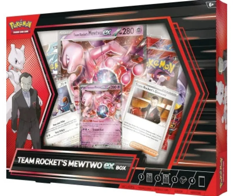 Pokémon TCG: Team Rocket's Mewtwo ex Box