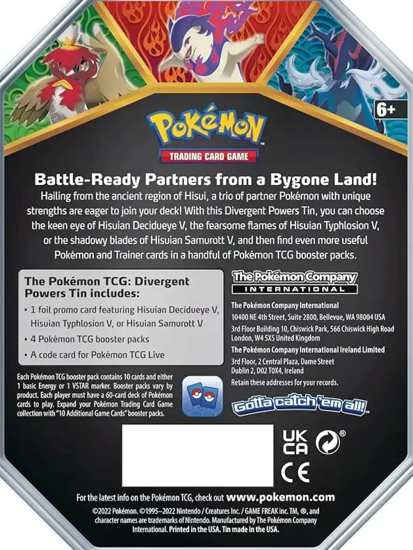 Pokémon: Tin Summer 2022 Divergent Powers - Samurott V
