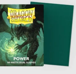 Power Matte Dual Sleeves Standard Size 100 Sleeves Dragon Shield