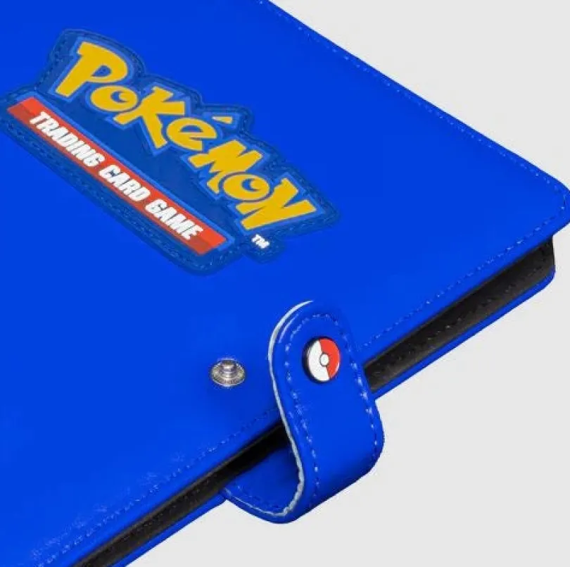 Premium Blue 4 Pocket Snap Binder For Pokemon Ultrapro