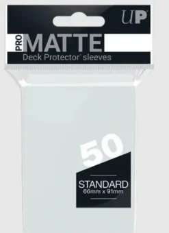Pro Matte Standard Deck Protector Sleeves Clear 50 Ultrapro