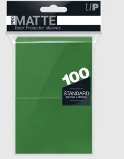 Pro Matte Standard Deck Protector Sleeves Green 100 Ultrapro