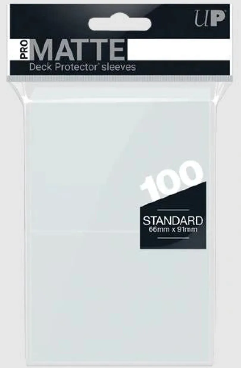 Pro Matte Standard Deck Protector Sleeves Clear 100 Ultrapro