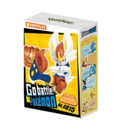 Qman Keepplay Pokemon Battle Series Wave 1 Cinderace Byggsats