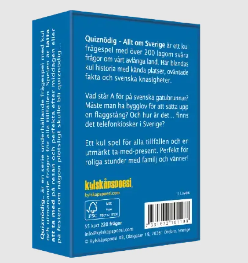QuizNödig - Allt om Sverige