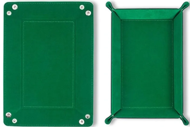 Rectangle Folding Dice Tray (Green)