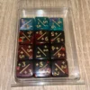 Red/Black Positive/Negative D6 Dice 16 mm (12st)