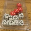 Red/white Positive/negative D6 Dice 12 Mm (12st)