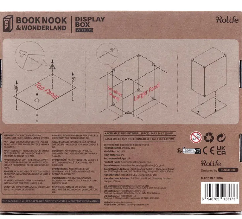Rolife Book Nook Dammskydd Rolife