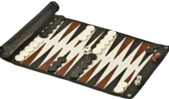Roll Travel Backgammon,synthetic leather (1713)