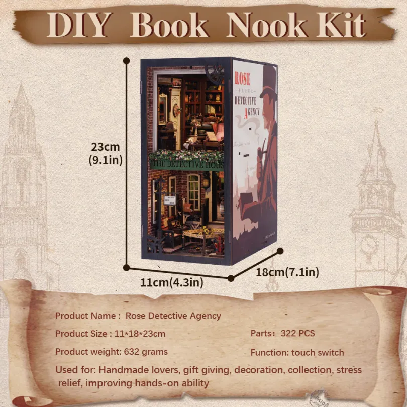 Rose Detective Agency - Book Nook Kit - CuteBee