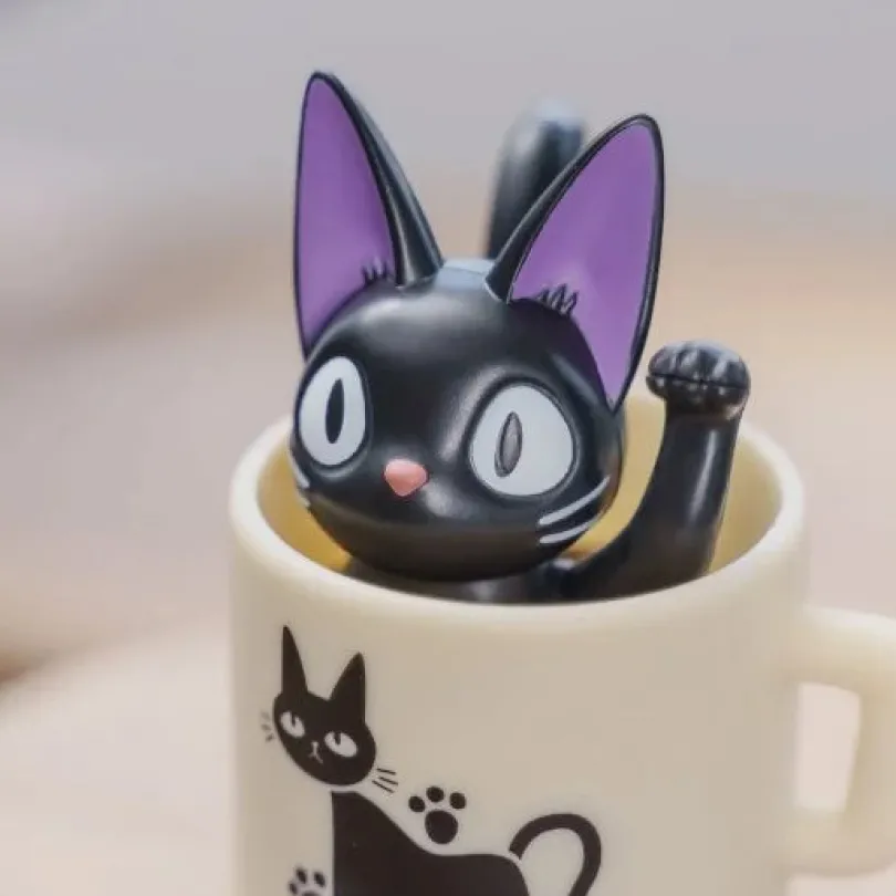 ROUND BOTTOMED FIGURINE KIKI WITH HER MUG KIKI'S DELIVERY SERVICE