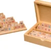 Rummy: wooden cassette, small, magnetic lock (3608)