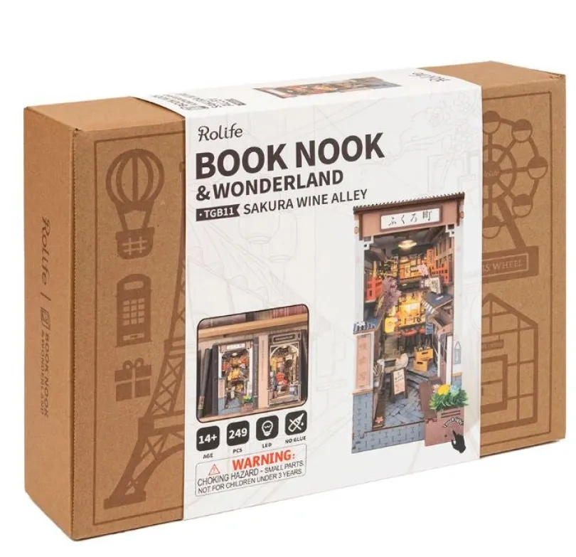 Sakura Wine Alley - Book Nook Kit - Rolife