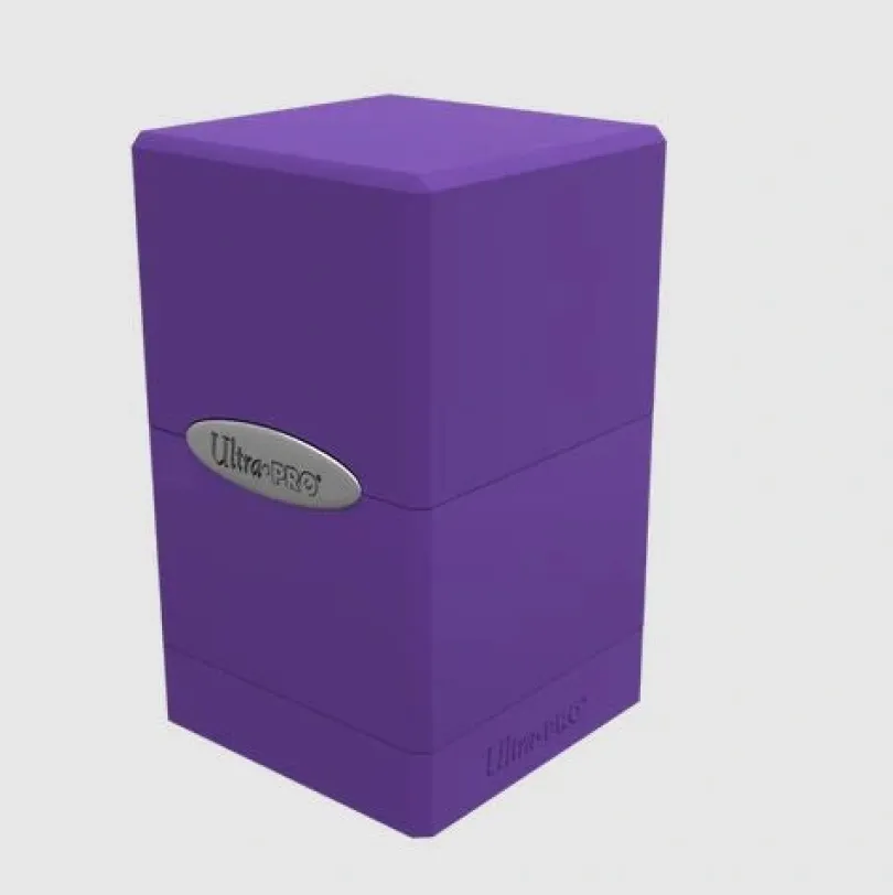 Satin Tower Deckbox Purple
