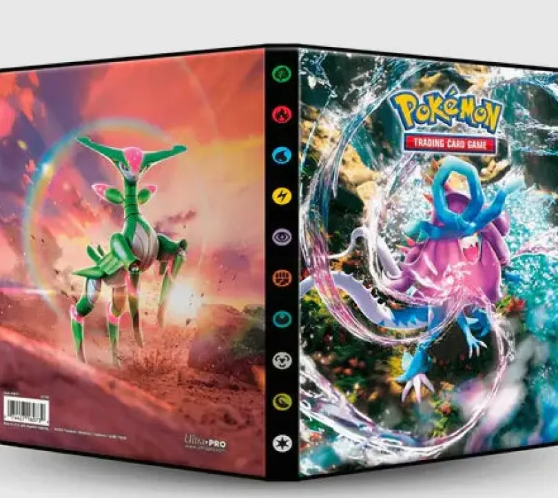Scarlet and Violet Walking Wake and Iron Leaves 9-Pocket Portfolio for Pokémon
