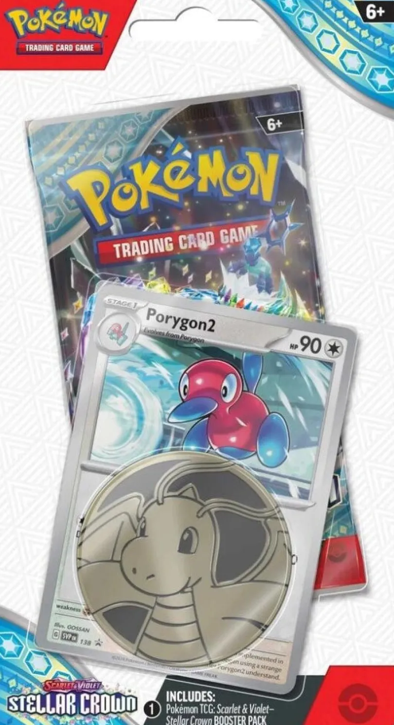 Scarlet & Violet 7 Stellar Crown Checklane Blister - Porygon 2