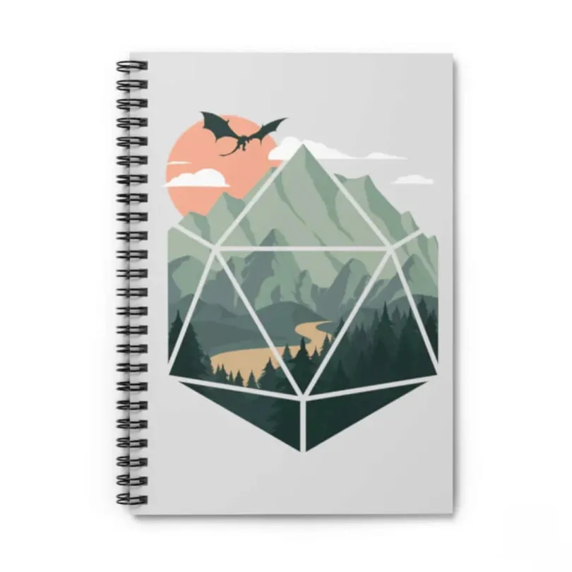 Scenic D20 Spiral Notebook