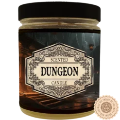 Scented Candle Dungeon with Surprise D20 Dice