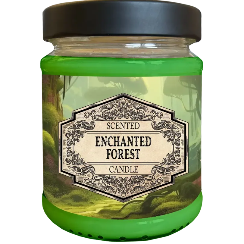 Scented Candle Enchanted Forest with Surprise Dice