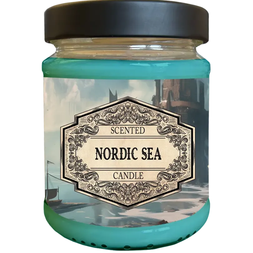Scented Candle Nordic Sea with Surprise Dice