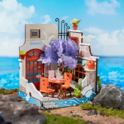 Sea Holiday Restaurant - DIY Miniature House, Bookshelf Decoration Kit - Rolife