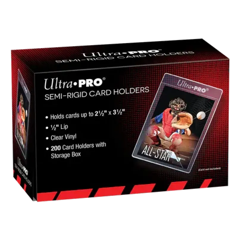 Semi-Rigid Card Holders with 1/2" Lip (200st)