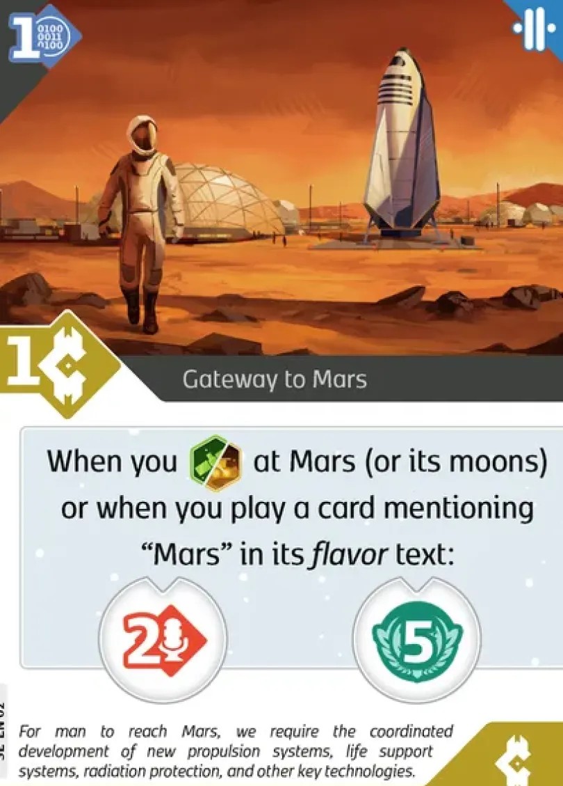 SETI Gateway to Mars Promo Card