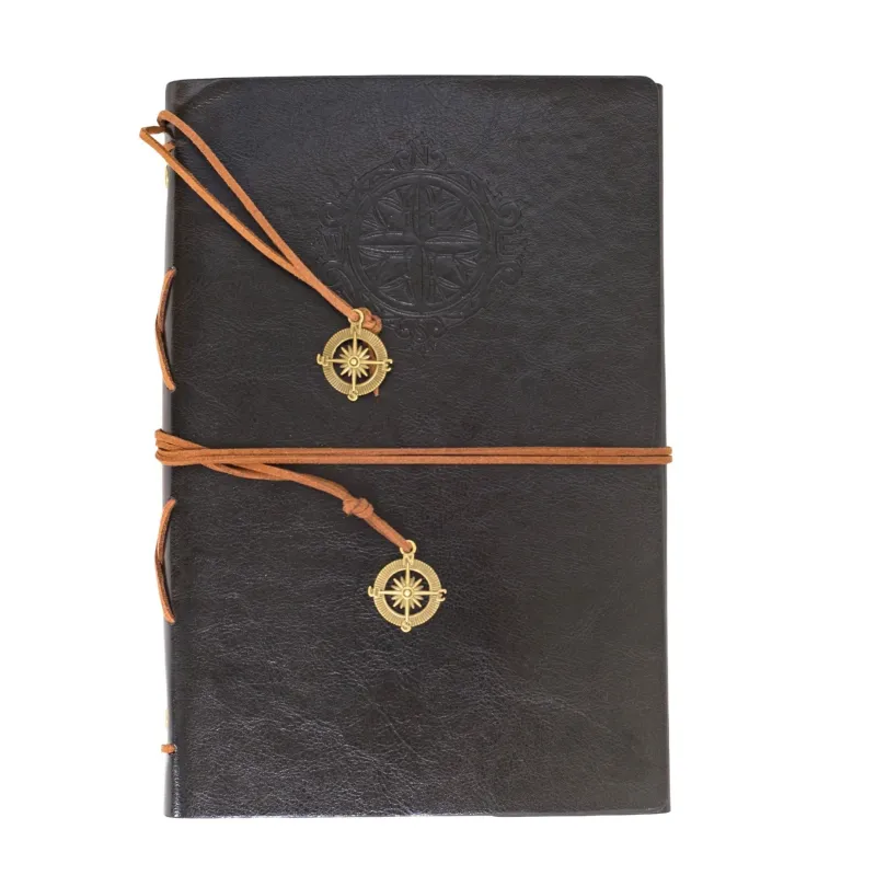 Shadow Black A5 Faux Leather Notebook Black