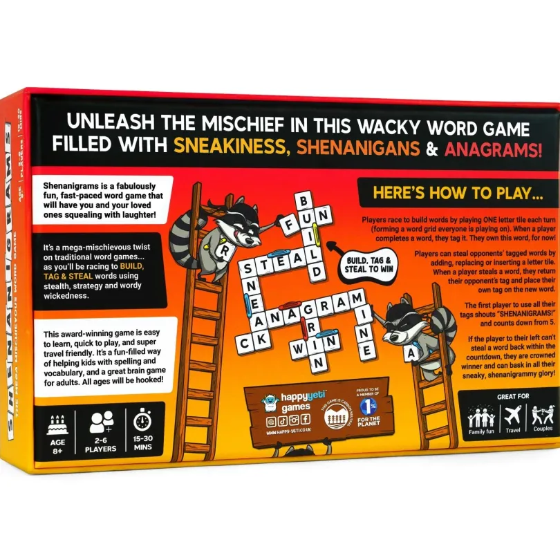 Shenanigrams The Mega Mischievous Word Game