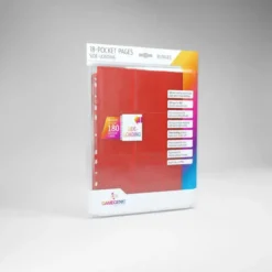Sideloading 18 Pocket Pages 10 Pcs Pack Red Gamegenic
