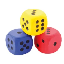 Skumgummitärning D6 - 4 cm