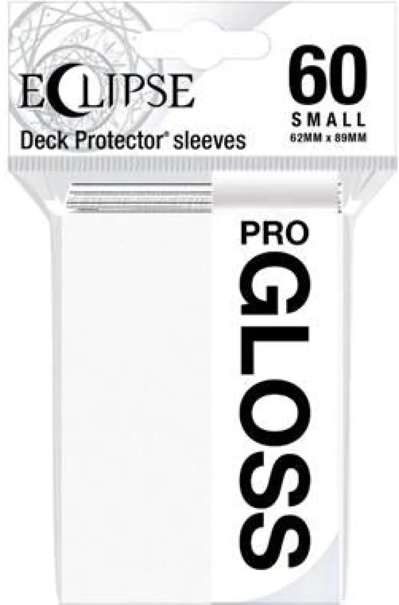 Small Sleeves - Gloss Eclipse - Arctic White (60 Sleeves)