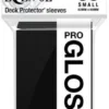 Small Sleeves - Gloss Eclipse - Jet Black (60 Sleeves)