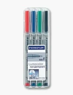 Staedtler Lumocolor Marker Wet Erasepen Set 4