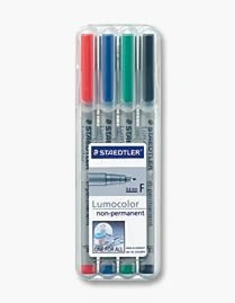 Staedtler Lumocolor Marker Wet Erasepen Set 4