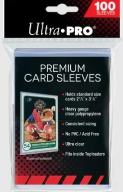 Standard Size Premium Card Sleeves (100ct)
